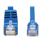 Tripp Lite N204-015-BL-DN Down-Angle Cat6 Gigabit Molded UTP Ethernet Cable (RJ45 Right-Angle Down M to RJ45 M), Blue, 15 ft. (4.57 m)