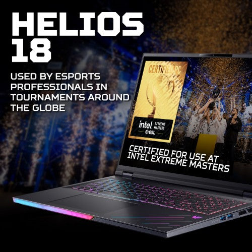 Acer Predator Helios 18 AI (PH18-73) Intel Ultra 9 275HX, 32GB, 1TB SSD, RTX5080, 18" WQXGA Gaming Notebook