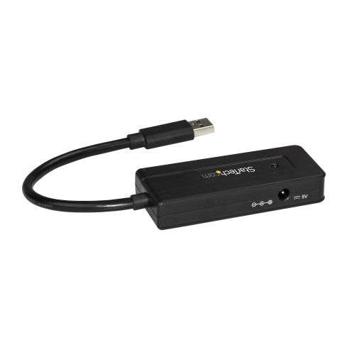 StarTech.com 4 Port USB 3.0 Hub (SuperSpeed 5Gbps) with Fast Charge – Portable USB 3.2 Gen1 Type-A Laptop/Desktop Hub - USB Bus Power or Self Powered for High Performance – Mini/Compact