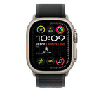 Apple 49mm Black Trail Loop - M/L - Natural Titanium Finish