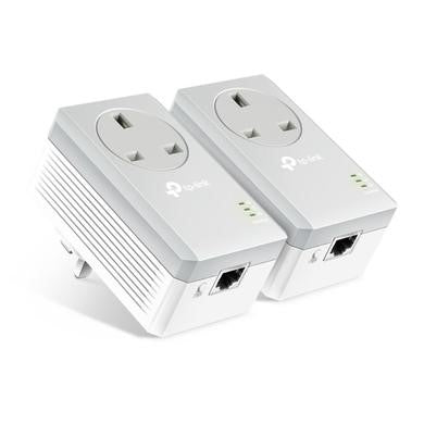 TP-Link Passthrough Powerline 600 Starter Kit, 1 Port