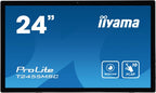 iiyama 24” multi-touch monitor with edge-to-edge glass, anti fingerprint coating , integrated webcam and a flexible stand