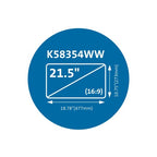 Kensington MagPro Magnetic Privacy Screen Filter for Monitors 21.5” (16:9)
