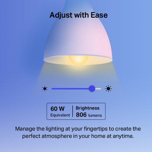 TP-Link Tapo Smart Wi-Fi Light Bulb, Multicolor, E27, 2-Pack