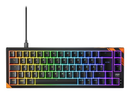 CHERRY K5 PRO TMR COMPACT keyboard Gaming USB QWERTZ German Black, Orange