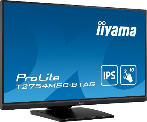 iiyama ProLite 27” PCAP 10pt touch screen featuring IPS panel technology and Anti Glare coating