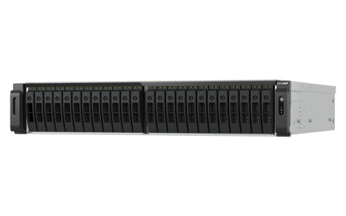 QNAP TS-H3077AFU-R7-64G NAS/storage server Rack (2U) AMD Ryzen™ 5 64 GB DDR5 0 TB QuTS hero Black, Metallic