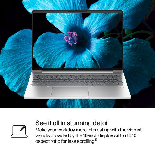 HP ProBook 4 G1i AI Wolf Pro Security Edition Intel Core Ultra 7 255H Laptop 40.6 cm (16") WUXGA 24 GB DDR5-SDRAM 512 GB SSD Wi-Fi 7 (802.11be) Windows 11 Pro AI PC Silver