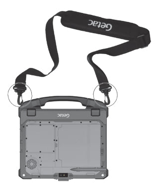 Getac GMS2X9 strap Tablet Polyester Black