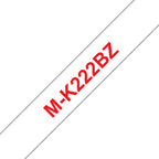 Brother MK-222BZ DirectLabel red on white 9mm x 8m for Brother P-Touch M 9-12mm
