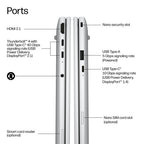 HP EliteBook 8 G2i 14 inch Notebook Next Gen AI PC Wolf Pro Security Edition Copilot+ PC Intel Core Ultra 5 325 Laptop 35.6 cm (14") WUXGA 16 GB LPDDR5x-SDRAM 512 GB SSD Wi-Fi 6E (802.11ax) Windows 11 Pro Silver