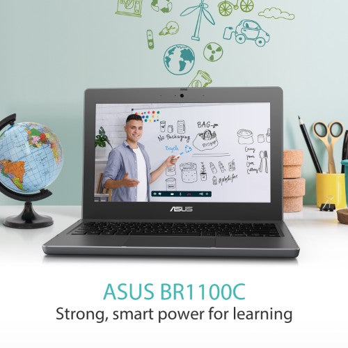ASUS BR1100C-C41XA-3Y Intel® Celeron® N N4500 Laptop 29.5 cm (11.6") HD 4 GB DDR4-SDRAM 128 GB eMMC Wi-Fi 6 (802.11ax) Windows 11 Pro Education Grey