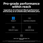 HP ZBook Power G11 Intel Core Ultra 9 185H Mobile workstation 40.6 cm (16") WQXGA 64 GB DDR5-SDRAM 2 TB SSD NVIDIA RTX 3000 Ada Wi-Fi 6E (802.11ax) Windows 11 Pro AI Workstation, AI PC Silver