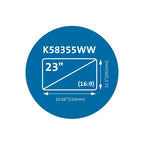 Kensington MagPro Magnetic Privacy Screen Filter for Monitors 23” (16:9)