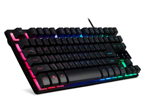 Acer Nitro Gaming Keyboard, NKW120, TKL 80%, Mechanical Key Switch, 3-Zone RGB, USB Standard, Black