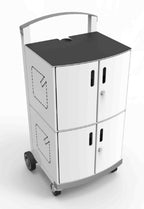 Compulocks CartiPad Duo Tablet / Laptop Charging Rolling Cart 32 Devices UK Power Plug