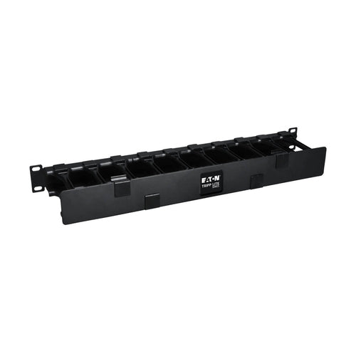 Tripp Lite SRCABLEDUCT1UHD SmartRack 1U High Capacity Horizontal Cable Manager - Finger duct with dual-hinge cover