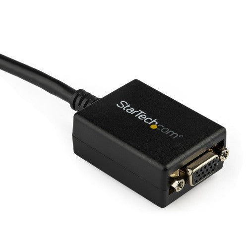 StarTech.com DisplayPort to VGA Adapter - Active DP to VGA Converter - 1080p Video - DisplayPort Certified - DP/DP++ Source to VGA Monitor Cable Adapter Dongle - Latching DP Connector