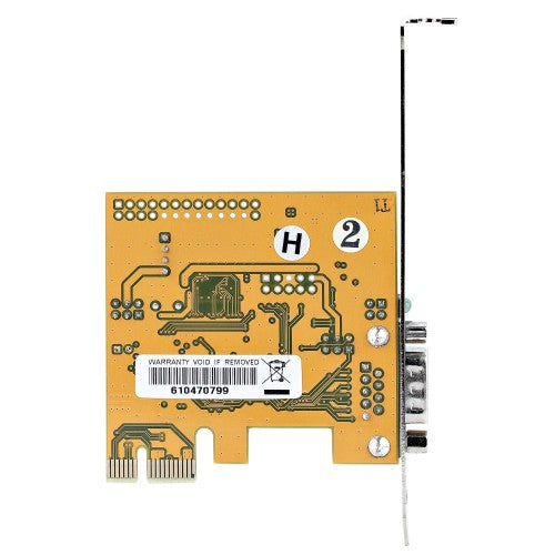 StarTech.com 1-Port PCI Express Serial Card, PCIe to RS232 (DB9) Serial Interface Card, PC Serial Card, 16C1050 UART, Standard/Low Profile Brackets, COM Retention, Windows/Linux - TAA