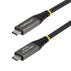 StarTech.com 2m (6ft) Active USB4 Cable, 40Gbps, 240W PD, 8K 60Hz/4K 240Hz DP2.1 DP40, TPE Jacket, Thunderbolt 4 Compatible USB-C Cable - Black USB-C Cord