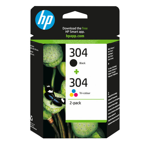 HP 3JB05AE/304 Printhead cartridge multi pack black + color 100 pg + 120 pg Pack=2 for HP DeskJet 2620/3720