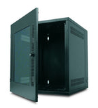 APC NetShelter 13U Wallmount Rack Cabinet Glass Door Double Hinged Server Depth