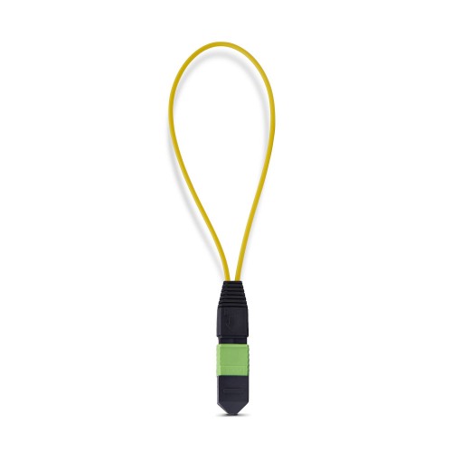 StarTech.com MPO Loopback Plug, Single Mode 9/125 MPO-12 Male Fiber Loopback Adapter, MPO/MTP-APC Connector Loopback Test Plug, MPO Male Loopback Tester