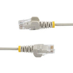 StarTech.com 10m Gray Slim CAT6 Ethernet Cable, Snagless, 100W PoE, UTP, LSZH, 28AWG Pure Bare Copper Wire, Slim RJ45 Network Patch Cord w/Strain Reliefs, Individually Tested