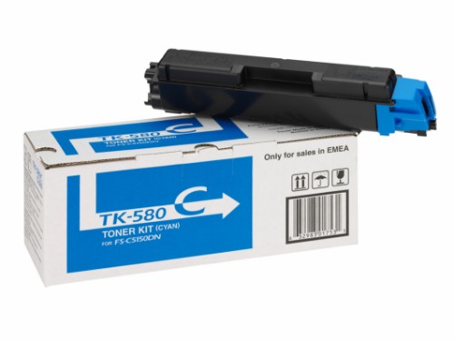 Kyocera 1T02KTCNL0/TK-580C Toner cyan, 2.8K pages ISO/IEC 19798 for Kyocera FS-C 5150