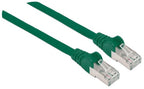 Intellinet Network Patch Cable, Cat6, 20m, Green, Copper, S/FTP, LSOH / LSZH, PVC, RJ45, Gold Plated Contacts, Snagless, Booted, Lifetime Warranty