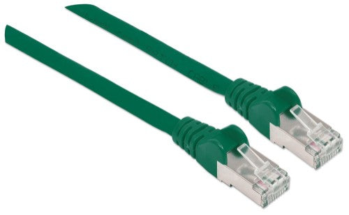 Intellinet Network Patch Cable, Cat6, 20m, Green, Copper, S/FTP, LSOH / LSZH, PVC, RJ45, Gold Plated Contacts, Snagless, Booted, Lifetime Warranty