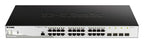 D-Link 24-Port 10/100/1000BASE-T PoE + 4-Port 1 Gbps SFP Ports Metro Ethernet Switch