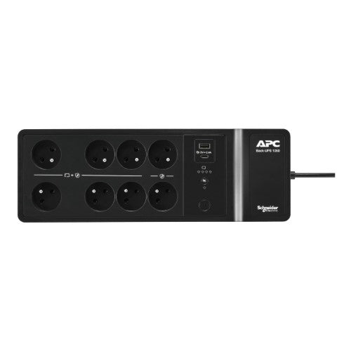 APC Back-UPS, 1050VA/600W Floor/Wall Mount, 230V, 8x French/Belgian outlets, USB Type A+C Port, User Replaceable Battery