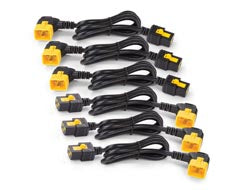 APC Power Cord Kit (6 ea), Locking, C19 to C20 (90 Degree), 0.6m