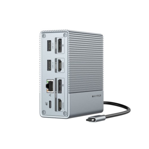 Targus HDG212B-GL laptop dock/port replicator Wired USB 3.2 Gen 1 (3.1 Gen 1) Type-C Grey
