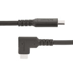 StarTech.com 3ft (1m) USB-C Cable, Right-Angled, USB 10Gbps, 100W (5A) Power Delivery, 8K 60Hz / 4K 144Hz DP Alt Mode, Rugged USB C Cord - Thunderbolt Compatible