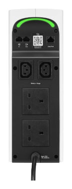 APC Back-UPS Pro, 2200VA/1320W, Tower, 230V, 2x UK and 2x IEC C13 outlets, RGB Lights, Pure Sine Wave, Arctic (White)