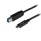 StarTech.com 3ft (1m) USB-B to USB-C Cable, USB 10Gbps, Data Cord, USB 3.2 Gen 2, USB-C Data Transfer Cable