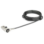 StarTech.com 6.6ft (2m) Laptop Cable Lock - 4-Digit Combination Laptop/Desktop Security Cable Lock for Wedge Slot Computers - Anti-Theft Vinyl-Coated Steel Combo Cable Lock - Portable - TAA
