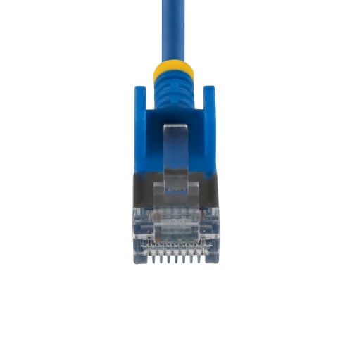 StarTech.com 1m Blue Ultra Slim Cat6A Ethernet Cable, Snagless, FTP, Pure Bare Copper Wire, 34AWG Slim RJ45 Network Patch Cord, Individually Tested