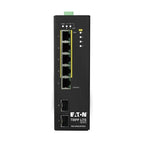 Tripp Lite NGI-S05C2POE4 5-Port Lite Managed Industrial Gigabit Ethernet Switch - 10/100/1000 Mbps, PoE+ 30W, 2 GbE SFP Slots, -10° to 60°C, DIN Mount