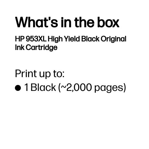 HP L0S70AE/953XL Ink cartridge black high-capacity, 2K pages 42.5ml for HP OfficeJet Pro 7700/8210/8710
