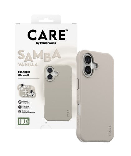 PanzerGlass CARE by ® Fashionable Case Samba Vanilla w. MagSafe iPhone 17