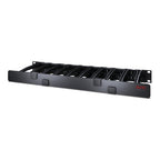 APC NetShelter Cable Management, Horizontal Cable Manager, 1U, Single Side with Cover, Black, 482.6 x 44.45 x 165.1 mm
