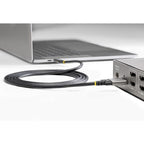 StarTech.com 3ft (1m) USB-C Cable, Side Screw Locking, USB 10Gbps, 100W (5A) Power Delivery, 8K 60Hz / 4K 144Hz DP Alt Mode, USB-IF Certified - Thunderbolt Compatible