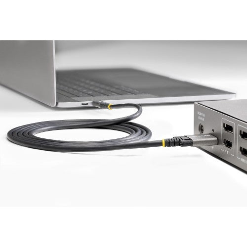 StarTech.com 3ft (1m) USB-C Cable, Side Screw Locking, USB 10Gbps, 100W (5A) Power Delivery, 8K 60Hz / 4K 144Hz DP Alt Mode, USB-IF Certified - Thunderbolt Compatible