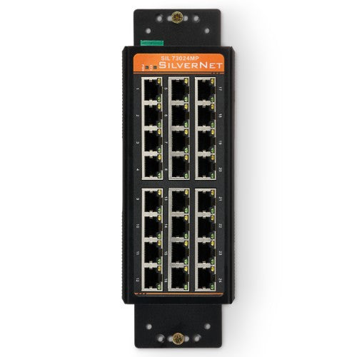 SilverNet SIL 73024MP network switch Managed L2 Gigabit Ethernet (10/100/1000) Power over Ethernet (PoE) Black
