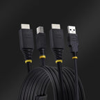 StarTech.com 10ft (3m) HDMI and USB 5Gbps KVM Cable, 4K 60Hz, HDMI 2.0 and USB Combo Cable for KVM Switches