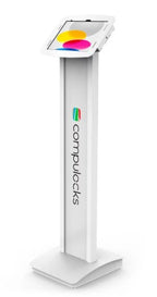 Compulocks iPad 10.9" 10th Gen Space Enclosure Brandable Floor Stand White