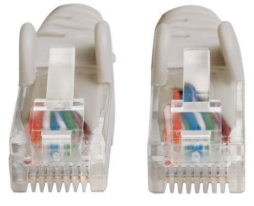 Intellinet Network Patch Cable, Cat6, 20m, Grey, CCA, U/UTP, PVC, RJ45, Gold Plated Contacts, Snagless, Booted, Lifetime Warranty